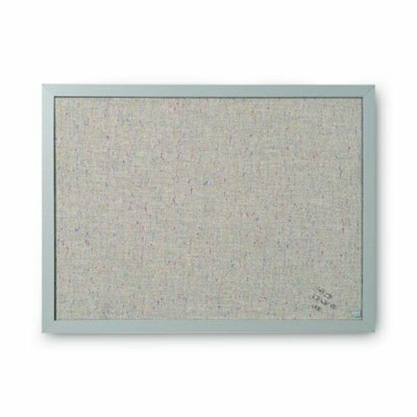 Bi-Silque MasterVisi, Designer Fabric Bulletin Board, 24x18, Gray Fabric/gray Frame FB0470608